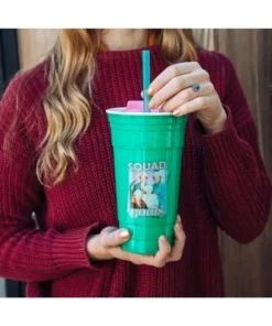 Silver Buffalo The Golden Girls "Squad Goals" Tumbler with Lid and Straw | Holds 32 Ounces -Water Bottles Sales unnamed file 1012