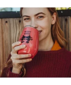 Silver Buffalo Disney Mickey & Minnie Stainless Steel Tumbler with Lid | Holds 10 Ounces -Water Bottles Sales unnamed file 1017