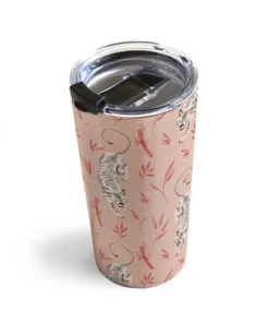 Society6 Caroline Okun Stalking Siberian Rose 20 oz Stainless Steel Travel Mug - Deny Designs