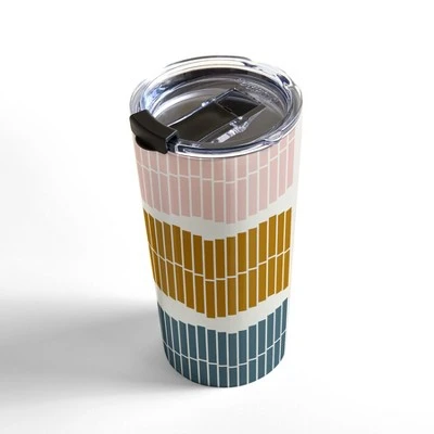 Society6 June Journal Pastel Piano Keys 20 oz Stainless Steel Travel Mug - Deny Designs 3 Society6 June Journal Pastel Piano Keys 20 oz Stainless Steel Travel Mug - Deny Designs