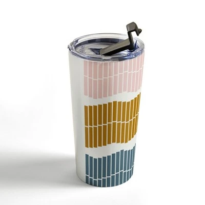 Society6 June Journal Pastel Piano Keys 20 oz Stainless Steel Travel Mug - Deny Designs 5 Society6 June Journal Pastel Piano Keys 20 oz Stainless Steel Travel Mug - Deny Designs - Image 3