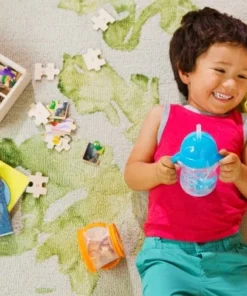 Munchkin Any Angle Click Lock Weighted 2pk Straw Trainer Cup - 7oz Blue/green -Water Bottles Sales unnamed file 1113