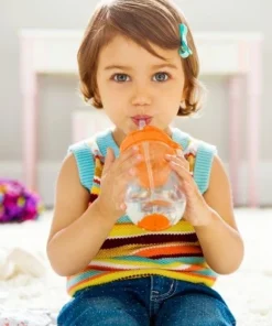 Munchkin 2pk Click Lock Weighted Straw Cup 10oz Pink