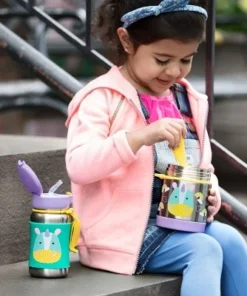 Skip Hop Zoo Stainless Steel Straw Bottle Dog -Water Bottles Sales unnamed file 1196