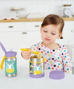 Skip Hop Zoo Stainless Steel Straw Bottle Dog -Water Bottles Sales unnamed file 1198