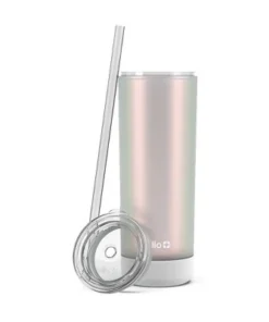 Ello Monterey 24oz Double Wall Plastic Tumbler White Iridescent