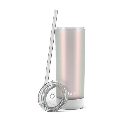 Ello Monterey 24oz Double Wall Plastic Tumbler White Iridescent 3 Ello Monterey 24oz Double Wall Plastic Tumbler White Iridescent