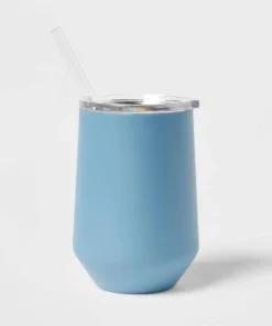 Threshold 12oz Stainess Steel Wine Tumbler with Slide Lid & Straw Orange Branch -Water Bottles Sales unnamed file 1281