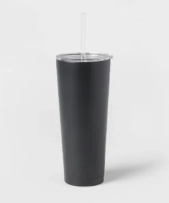 Room Essentials 25oz Double Walled Stainless Steel Vacuum Tumbler with Silicone Lid & Straw White -Water Bottles Sales unnamed file 1300