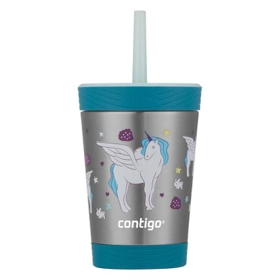 Contigo Kids Stainless Steel Kids Spill-Proof Tumbler with Straw Floral 6 Contigo Kids Stainless Steel Kids Spill-Proof Tumbler with Straw Floral - Image 4
