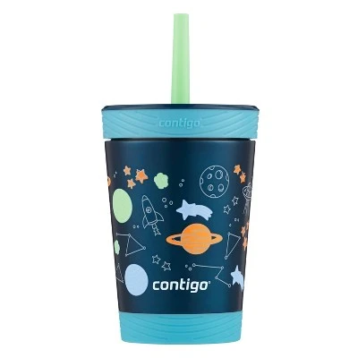 Contigo Kids Stainless Steel Kids Spill-Proof Tumbler with Straw Floral 8 Contigo Kids Stainless Steel Kids Spill-Proof Tumbler with Straw Floral - Image 6