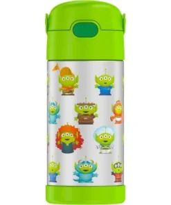 Thermos 12oz FUNtainer Water Bottle with Bail Handle - Green Pixar