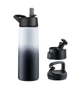 OSTO Stainless Steel Sports Water Bottle; 26 Oz. Triple Insulated Water Bottle Hot ‘n Cold Including 3 Leakproof Lids -Water Bottles Sales unnamed file 1352