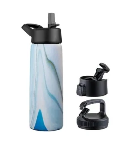 OSTO Stainless Steel Sports Water Bottle; 26 Oz. Triple Insulated Water Bottle Hot ‘n Cold Including 3 Leakproof Lids -Water Bottles Sales unnamed file 1354