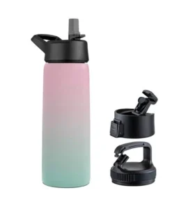 OSTO Stainless Steel Sports Water Bottle; 26 Oz. Triple Insulated Water Bottle Hot ‘n Cold Including 3 Leakproof Lids -Water Bottles Sales unnamed file 1360