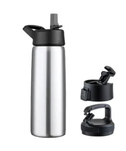 OSTO Stainless Steel Sports Water Bottle; 26 Oz. Triple Insulated Water Bottle Hot ‘n Cold Including 3 Leakproof Lids -Water Bottles Sales unnamed file 1362