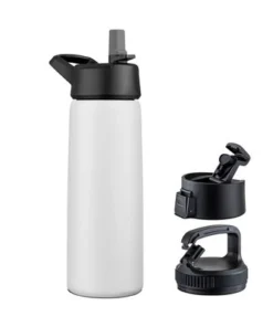 OSTO Stainless Steel Sports Water Bottle; 26 Oz. Triple Insulated Water Bottle Hot ‘n Cold Including 3 Leakproof Lids -Water Bottles Sales unnamed file 1365