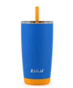Zulu Tempo 12oz Stainless Steel Kids Tumbler with Straw Blue -Water Bottles Sales unnamed file 1393