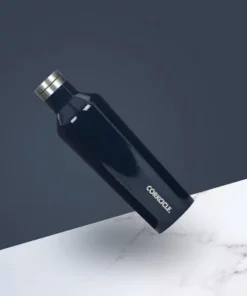 Corkcicle Classic 16 Ounce Canteen Triple Insulated Stainless Steel Water Bottle with Screw Cap and Extra Wide Mouth, Gloss Navy