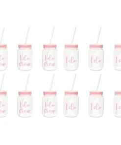 Blue Panda I Do Crew Plastic Mason Jars for Bachelorette Party, Bridal Shower, 12 Piece Set 12 Blue Panda I Do Crew Plastic Mason Jars for Bachelorette Party, Bridal Shower, 12 Piece Set -Water Bottles Sales unnamed file 1417