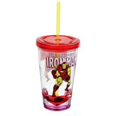 Just Funky Marvel Retro Iron Man 19oz Carnival Cup 3 Just Funky Marvel Retro Iron Man 19oz Carnival Cup