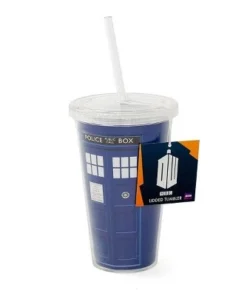 Underground Toys Seven20 Doctor Who 16oz TARDIS Carnival Cup with Lid & Straw