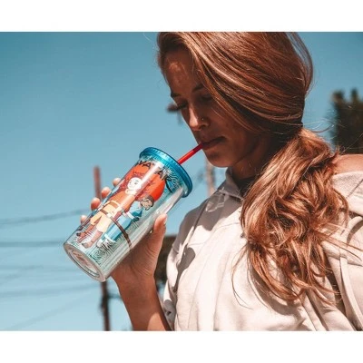 Silver Buffalo Avatar: The Last Airbender Trio Carnival Cup With Lid And Straw | 20 Ounces 5 Silver Buffalo Avatar: The Last Airbender Trio Carnival Cup With Lid And Straw | 20 Ounces - Image 3