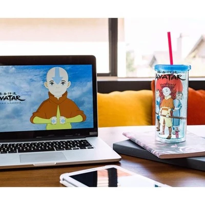 Silver Buffalo Avatar: The Last Airbender Trio Carnival Cup With Lid And Straw | 20 Ounces 7 Silver Buffalo Avatar: The Last Airbender Trio Carnival Cup With Lid And Straw | 20 Ounces - Image 5