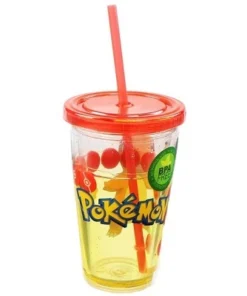 Just Funky Pokemon Charmander 18oz Carnival Cup w/ Floating Confetti Pokeballs