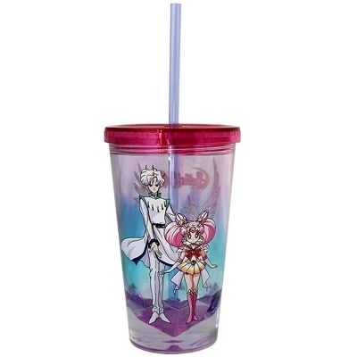 Just Funky Sailor Moon Pegasus Diamond Bottom 16oz Carnival Cup w/ Straw & Lid 3 Just Funky Sailor Moon Pegasus Diamond Bottom 16oz Carnival Cup w/ Straw & Lid