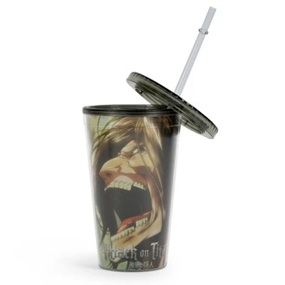 Funky People Attack On Titan Screaming 16oz Travel Cup 3 Funky People Attack On Titan Screaming 16oz Travel Cup