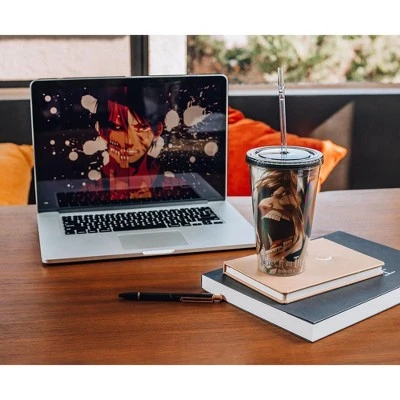 Funky People Attack On Titan Screaming 16oz Travel Cup 6 Funky People Attack On Titan Screaming 16oz Travel Cup - Image 4