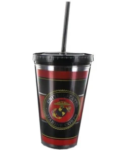 Toynk Nerd Block U.S. Marine Corps "Semper Fidelis" 16oz Carnival Cup w/ Straw