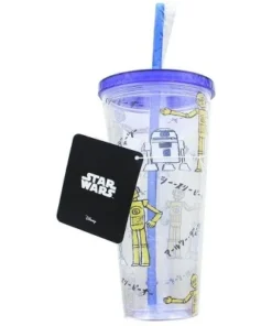 Seven20 Star Wars Kanji Droids R2D2/C3PO Plastic Tumbler -Water Bottles Sales unnamed file 1543