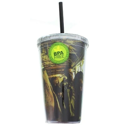 Just Funky The Walking Dead Zombies 16oz Carnival Cup w/ Straw & Lid 3 Just Funky The Walking Dead Zombies 16oz Carnival Cup w/ Straw & Lid