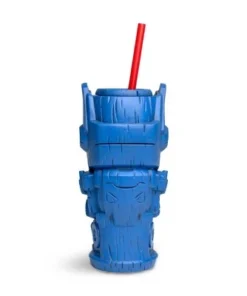 Beeline Creative Geeki Tikis Transformers Optimus Prime Plastic Tumbler with Straw | 26 Ounces