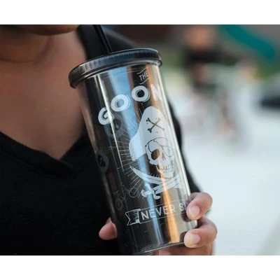 Silver Buffalo The Goonies Acrylic Carnival Cup with Lid and Straw | Holds 20 Ounces 6 Silver Buffalo The Goonies Acrylic Carnival Cup with Lid and Straw | Holds 20 Ounces - Image 4