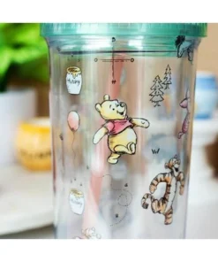 Silver Buffalo Disney Winnie the Pooh Character Toss Acrylic Carnival Cup with Lid and Straw -Water Bottles Sales unnamed file 1598