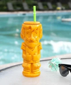 Beeline Creative Geeki Tikis Scooby-Doo Shaggy Plastic Tumbler with Straw | Holds 20 Ounces -Water Bottles Sales unnamed file 1608