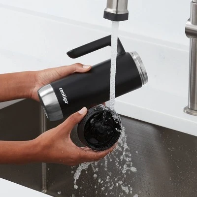 Contigo 20oz Snapseal Insulated Stainless Steel Travel Mug with Handle Licorice 6 Contigo 20oz Snapseal Insulated Stainless Steel Travel Mug with Handle Licorice - Image 4