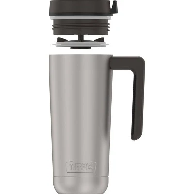 Thermos 18oz Stainless Steel Mug - Stainless with Black Lid 6 Thermos 18oz Stainless Steel Mug - Stainless with Black Lid - Image 4