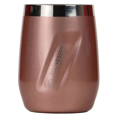 EcoVessel PORT 10oz Insulated Stainless Steel Stemless Wine Glass / Whiskey / Cocktail Tumbler Rose Gold 8 EcoVessel PORT 10oz Insulated Stainless Steel Stemless Wine Glass / Whiskey / Cocktail Tumbler Rose Gold - Image 6