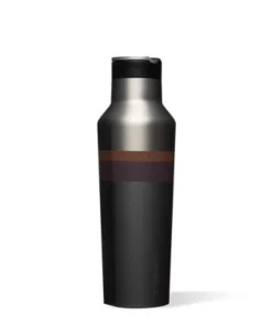 Corkcicle Star Wars 20 Ounce Sport Canteen Triple Insulated Stainless Steel Water Bottle with Straw Cap and Folding Metal Handle, Mandalorian