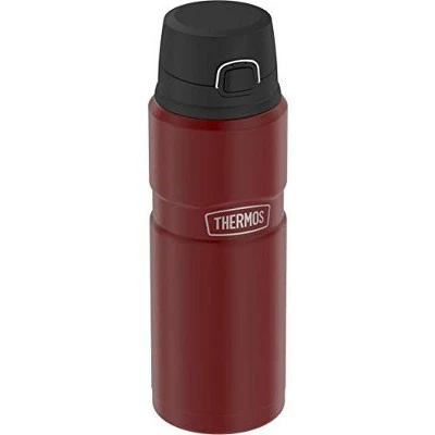 Thermos 24oz Stainless King Drink Bottle (SK4000MR4) - Matte Red 4 Thermos 24oz Stainless King Drink Bottle (SK4000MR4) - Matte Red - Image 2