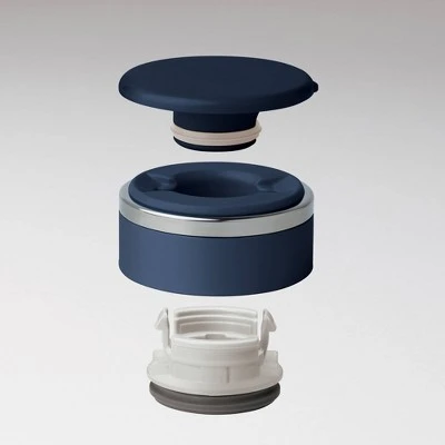 Zojirushi Stainless Steel 16oz. Travel Mug with Tea Leaf Filter SM-JTE46 - Deep Blue 3 Zojirushi Stainless Steel 16oz. Travel Mug with Tea Leaf Filter SM-JTE46 - Deep Blue