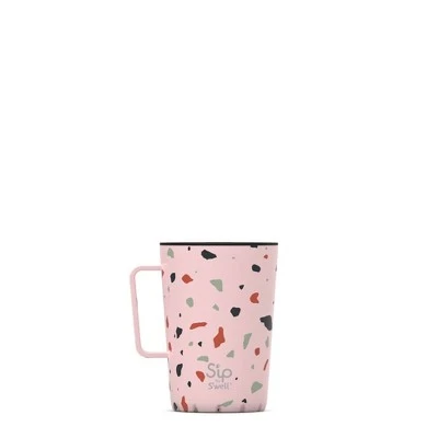 S'ip by S'well 15oz Stainless Steel Takeaway Mug Pink Terazzo 5 S'ip by S'well 15oz Stainless Steel Takeaway Mug Pink Terazzo - Image 3