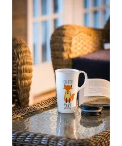 Evergreen Ceramic Travel Mug 17oz. Fox Sake 12 Evergreen Ceramic Travel Mug 17oz. Fox Sake -Water Bottles Sales unnamed file 2201