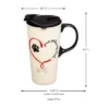 Evergreen Paw Prints Dog Ceramic Travel Coffee Mug, 17 ounces -Water Bottles Sales unnamed file 2234