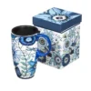 Evergreen Shades of Indigo Ceramic Latte Travel Cup w/Gift Box , 17 oz. 2 Evergreen Shades of Indigo Ceramic Latte Travel Cup w/Gift Box , 17 oz. -Water Bottles Sales unnamed file 2268