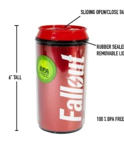 Just Funky Fallout Collectibles | Fallout Nuka Cola Travel Can | 5.5 Inches -Water Bottles Sales unnamed file 2349